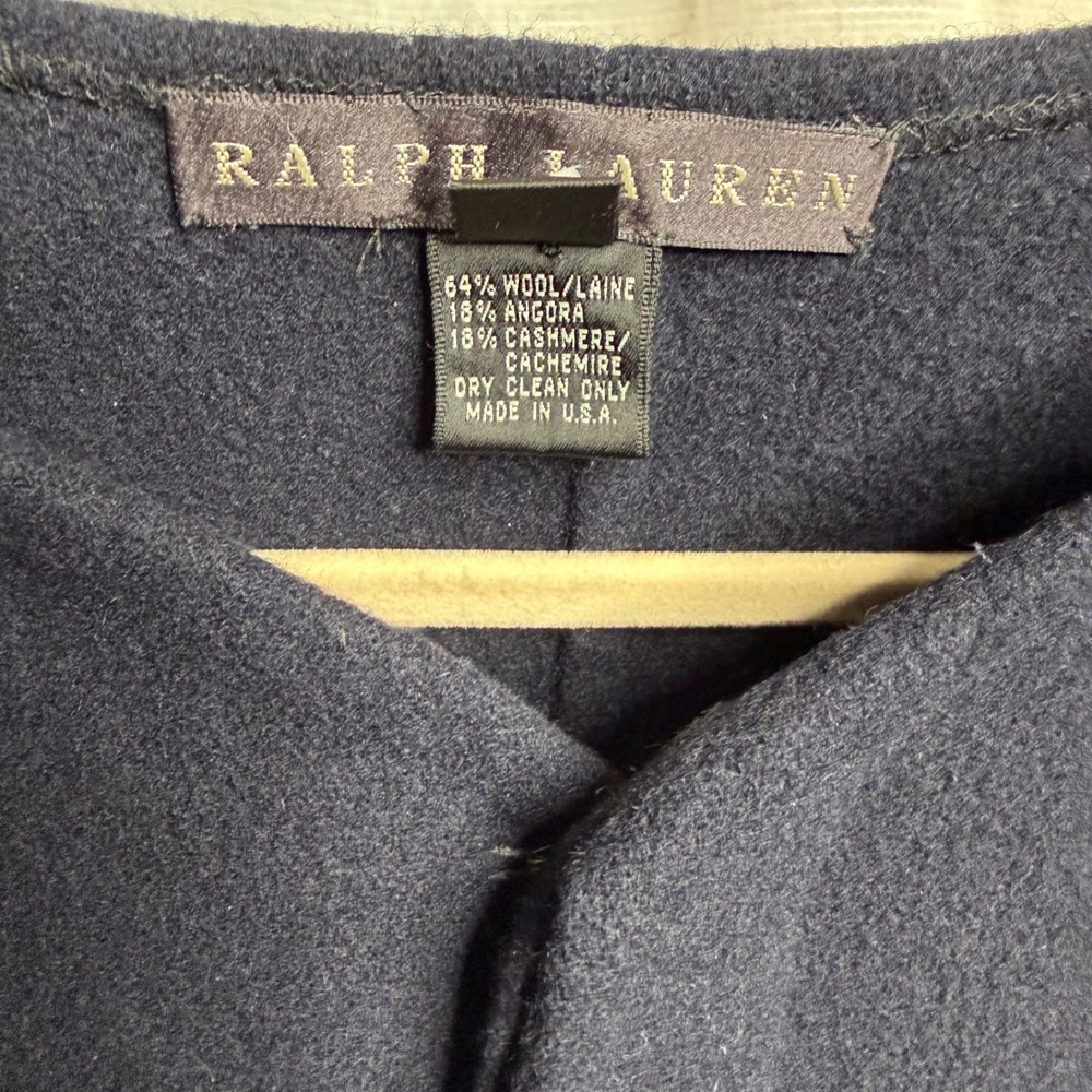 Ralph Lauren Wool Angora Cashmere‎ Skirt Blouse Jacket Set Union Made USA 4/6 - Picture 14 of 16